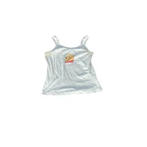 Unbranded Women's Blue and White Crop-top